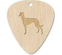 7 x 'Greyhound Silhouette' Guitar Picks/Pendants (GP00016211)
