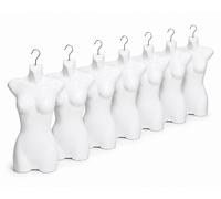 7 X Half Shell With Hooks Female Mannequin Upper Body Display Torso
