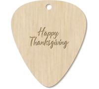 7 x 'Happy Thanksgiving' Guitar Picks/Pendants (GP00033514)