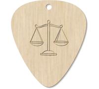 7 x 'Libra Scales' Guitar Picks/Pendants (GP00033756)