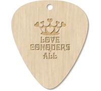 7 x 'Love Conquers All' Guitar Picks/Pendants (GP00034585)