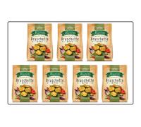 7 X Maretti Bruschette Chips 70g | Mediterranean Vegetables | Oven Baked Snacks