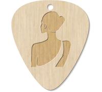 7 x ' Minimalist Woman's Back' Guitar Picks/Pendants (GP00034113)