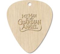 7 x 'My Man Is My Guardian Angel' Guitar Picks/Pendants (GP00033959)