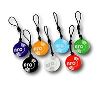 7 X NFC Tags | NXP Chip NTAG213 | 144 Bytes Memory | mixed colours| Hang Round | round coloured Hnagtags | High Scan Strength | Waterproof