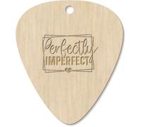 7 x 'Perfectly Imperfect Funny Motivational Text' Guitar Picks/Pendants (GP00033969)