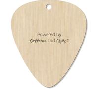 7 x 'Powered By Caffeine and Chaos' Guitar Picks/Pendants (GP00033467)