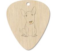 7 x 'Sitting Bull Terrier' Guitar Picks/Pendants (GP00034638)