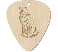 7 x 'Sitting Fox' Guitar Picks/Pendants (GP00007693)