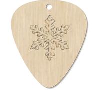 7 x 'Snowflake' Guitar Picks/Pendants (GP00033594)