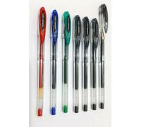 Uni-ball 704500 SigNo 207 Gel Rollerball Pen Retractable Fine 0.7mm Tip 0.5mm Line Black Ref 9004600 [Pack of 12]