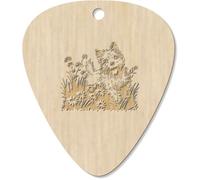 7 x 'Westie Dog with Flowers' Guitar Picks/Pendants (GP00034662)