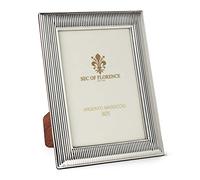 7"x5" in Hallmarked Solid Sterling Silver 925 Photo Picture Frame with Mahogany Wood Back 7226/13x18