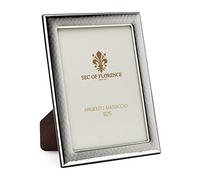 7"x5" in Hallmarked Solid Sterling Silver 925 Photo Picture Frame with Mahogany Wood Back 7314/13x18