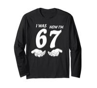7 Year Old Birthday Shirt was 6 Now I'm 7 67 Funny for Kids Long Sleeve T-Shirt