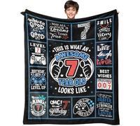 7 Year Old Boy Birthday Gifts, Birthday Gifts for 7 Year Old Boy, Best Gift for 7 Yr Old Boy Birthday Throw Blanket 50"X40", Seven Year Old Boy Birthday Gift Ideas, Birthday Present for Boys Age 7