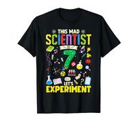 7 Year Old Boy Scientist 7th Birthday Kids Science T-Shirt