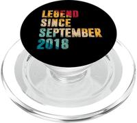 7 Year Old Gifts Legend Since September 2018 7th Birthday PopSockets PopGrip for MagSafe