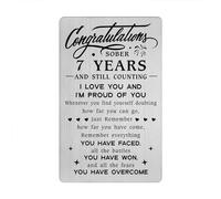 7 Year Sobriety Gifts for Men Women - Sober 7 Years And Still Counting Wallet Card - 7 Yr NA AA Addiction Recovery Sober Anniversary Presents