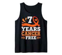 7 Years Cancer Free Orange Ribbon Leukemia Survivor Hope Won Tank Top