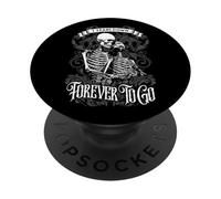 7 Years Down Forever To Go Gothic Couple 7th Anniversary PopSockets Adhesive PopGrip