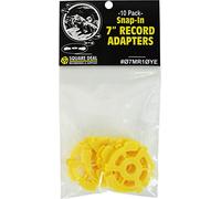 7" Yellow Plastic Record Inserts - Flat style - 10 Pack (A.K.A. "45 Adapter" / Adaptor)