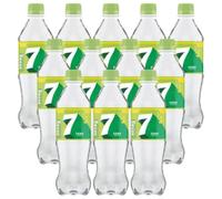 7 ZERO SUGAR Lemon and Lime Flavoured Fizzy Soft Drink with Sweetners Carbonated Soda Free From Artificial Colours 500ml Bottles Low in Calories and No Caffeine Recyclable (Pack of 12)