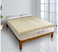 7 Zone Green Natural Organic Latex Mattress Topper Queen Size - 3" - Soft Plush Pillow Top - GOLS Certified Latex Foam Bed Pad for Side Sleepers Zonal Support Durable and Breathable