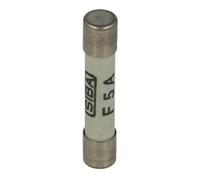 70-065-63/5A | SIBA FUSE, 6.35X32, 5A, FAST ACTING, CERAMIC 500V