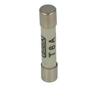 70-065-65/8A | SIBA FUSE, 6.35X32 8A SLOW CERAMIC 500V