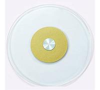 70-100cm Tempered Glass Lazy Susan Round Dining Table Turntable Heavy Duty Rotating Tray Large Tabletop Serving Plate Transparent High Load Capacity Large Lazy Susan Turntable (Color : Gold, Size :