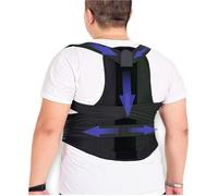 70-140kg Plus Size Posture Corrector Back Brace Lumbar Support Belt Pain Relief For Men Women Student Teenagers Hunchback Correction Decompression Neck Shoulders(4XL)