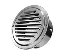 70-200mm Round Stainless Steel Air Vent Grille For Insect Protection And Ventilation Home Exterior Wall Ducting Ventilation Tools Exhaust Hoods(180mm)