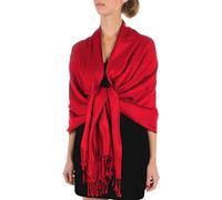70-30Pash Soft Pashmina Feel Varied Paisley Design Shawl/Wrap/Stole - Red