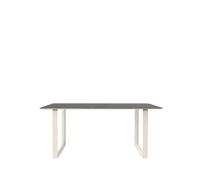 70/70 Dining Table 170x85 Black Linoleum/ Sand