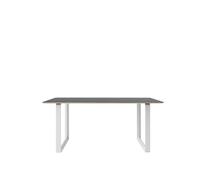 70/70 Dining Table 170x85 Black Linoleum/ White