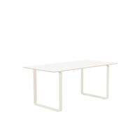 70/70 Dining Table 170x85 White Laminate/ Sand