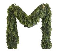 70.86inch Realistic Artificial Christmas Vines, Norwegian Pine Garlands Farmhouse Style Christmas Decor, Plastic Garland, Best Suited for Christmas(2 pcs)