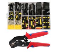 70 8pcs 1-6 Pins Hidden Waterproof Connectors 43 Sets Car Marine Seal Electrical Wire Connector Plug Truck Harness 30 0V 12A Kit(708pcs and pliers)