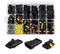 70 8pcs 1-6 Pins Hidden Waterproof Connectors 43 Sets Car Marine Seal Electrical Wire Connector Plug Truck Harness 30 0V 12A Kit(708pcs)