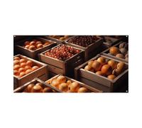 70.9 x 35.4 Inch Banner Wall Hanging Backdrop Banner Fruit Display Party Backdrops Large Party Banner Sign Poster For New Year Graduation Wedding Birthday Party Decor