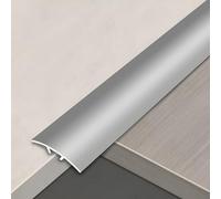 70-90CM Floor Transition Threshold Strip, Aluminum Threshold Ramps for Doorways,Bridge The Height Gaps Between 3 to 5.0MM(Silver,3x90cm)