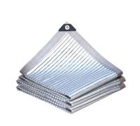 70% Aluminet Shade Cloth for Greenhouse Balcony Garden Outdoor Pergola Lawn Cars 3x4m 4x5m 5x6mk 6x8m Easy Hanging With Edges and Holes Silver Heat Reflective Tarp(5x6m)