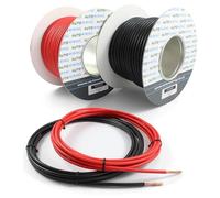 70 AMP Rated 10mm² 8 AWG Single Core Stranded Copper Cable RED BLACK 12v 24v Thin Wall Wire (5M 10M 20M 30M) (Red, 100M Roll)