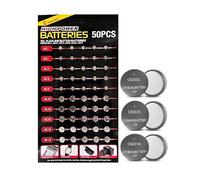 70 Assorted Mixed Alkaline Button Cell Batteries and Lithium Coil Cell Batteries Ag1 Ag3 Ag4 Ag10 Ag12 Ag13 CR2032 CR2025 CR2016, Compatible with Apple AirTag, Key Fobs, Scales, Sensors