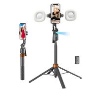 70" Auto Face Tracking Phone Tripod 360 Rotation,No App Required，Phone Tripod for w/Fill Light and Remote Control, Smart Shooting Stand for Vlog/TIK Tok Live Streaming YouTube Video Record