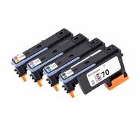 70 C9404A C9405A C9406A C9407A Print Head Combo Pack, Compatible with HP Z2100 Z3100 Z3200 Z5200 Z5400 Printers, LC+LM(1 set)