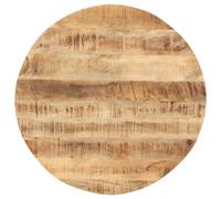 Vidaxl Table Top Solid Mango Wood Round 15-16 Mm 70 Cm, Brown