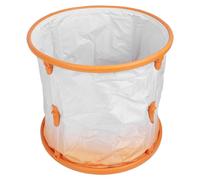 70 cm Portable Foldable Bathtub Reinforced PVC Bathroom Family Soaking Permanent Bathtub with Hose for Adults Babies (Orange)