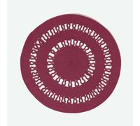 (70 cm Round, Plum) Crochet Braided Rug Round